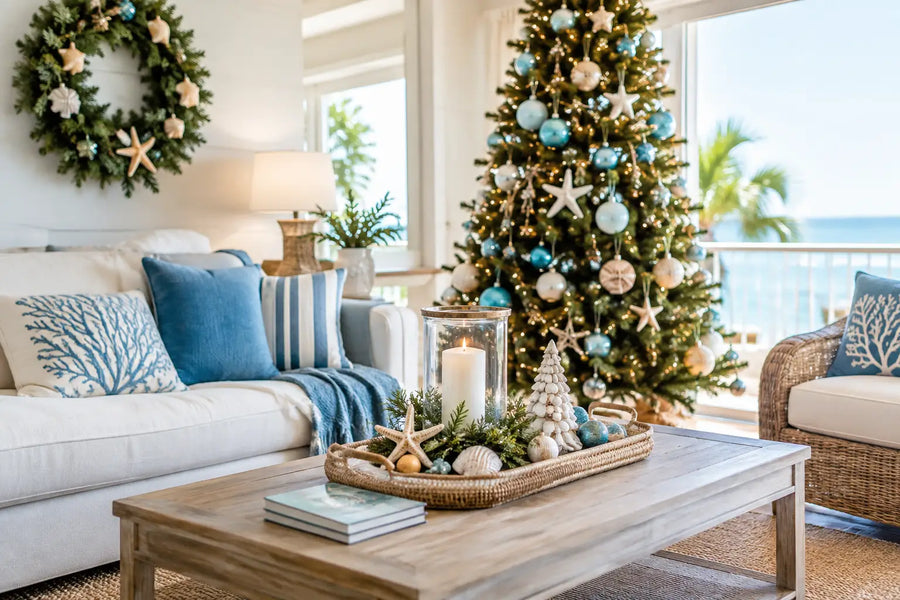 Coastal Christmas Decorating Ideas for a Sunny Home