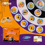 Spooktacular Kids Halloween Air Dry Clay Craft Kit - 12 Vibrant Colors for Creative Fun!