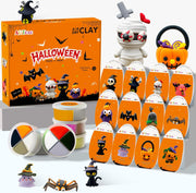 Spooktacular Kids Halloween Air Dry Clay Craft Kit - 12 Vibrant Colors for Creative Fun!