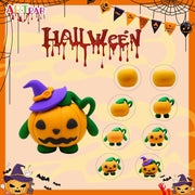 Spooktacular Kids Halloween Air Dry Clay Craft Kit - 12 Vibrant Colors for Creative Fun!