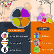 Spooktacular Kids Halloween Air Dry Clay Craft Kit - 12 Vibrant Colors for Creative Fun!