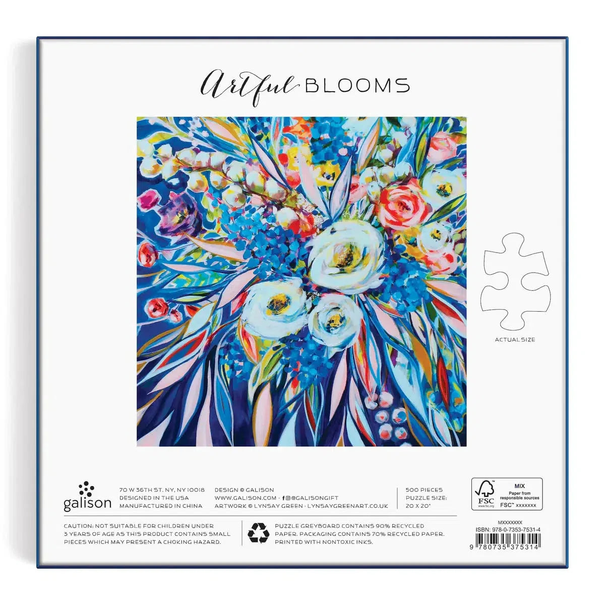 Artful Bloom 500-Piece Puzzle