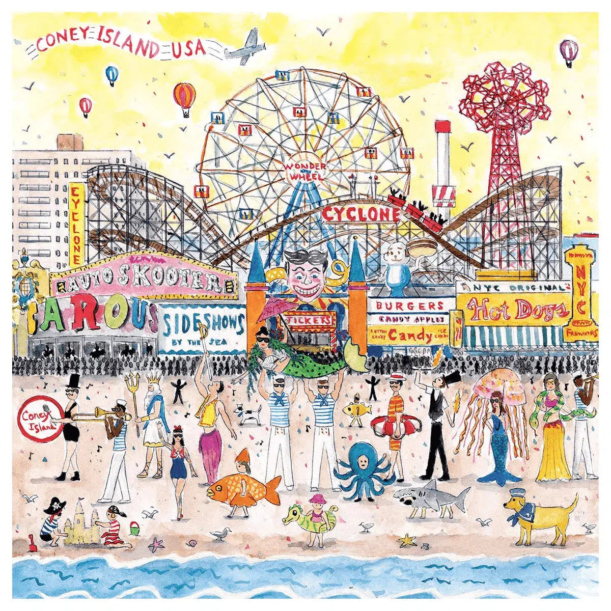 Summer at the Amusement Park 500-Piece Puzzle
