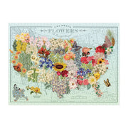 USA State Flowers 1000-Piece Puzzle