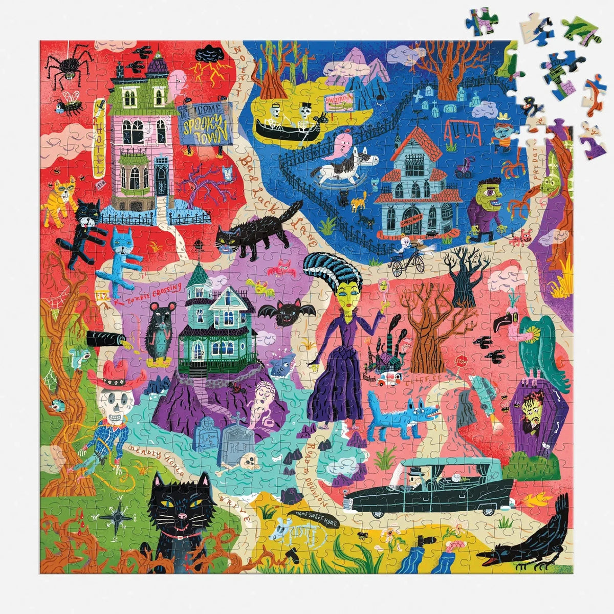 Welcome to Spooky Town 500-Piece Puzzle