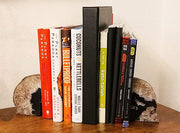 Agate Geode Bookends Heavy Duty Natural Crystal Stone Book Holders Decor